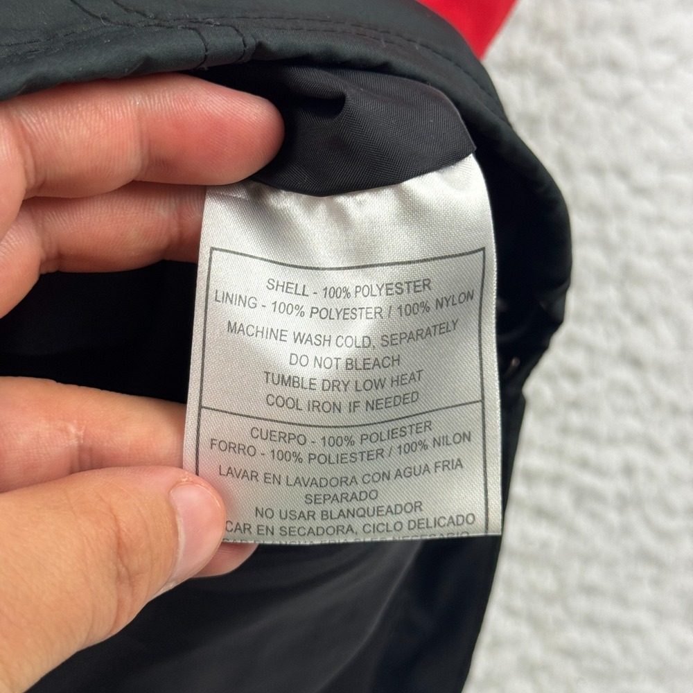 Reebok NFL Atlanta Falcons Football Rain Jacket Men Large Black Red Full Zip VTG - Picture 6 of 9